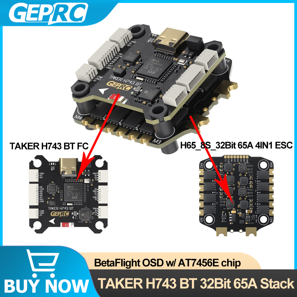 GEPRC TAKER H743 BT 32-bitowy  – Drone Racing Esc recenzja i cena